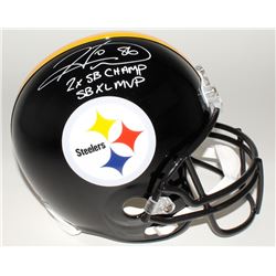 Hines Ward Signed Steelers Full-Size Helmet Inscribed "2x SB Champs"  "SB XL MVP" (JSA COA)