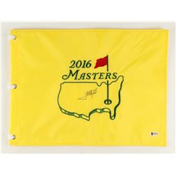 Jose Maria Olazabal Signed 2016 Masters Tournament 13" x 17.5" Golf Pin Flag (Beckett COA)