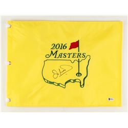 Ian Woosnam Signed 2016 Masters Golf Pin Flag (Beckett COA)