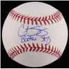 Image 1 : Curt Schilling Signed OML Baseball Inscribed "Boston Strong" (JSA COA)