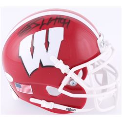 J.J. Watt Signed Wisconsin Badgers Mini-Helmet (JSA COA  Watt Hologram)
