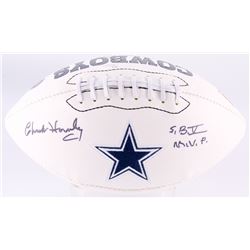 Chuck Howley Signed Cowboys Logo Football Inscribed "S.B. V M.V.P." (JSA COA)