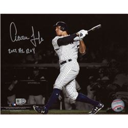 Aaron Judge Signed Yankees 16x20 Photo Inscribed "2017 AL ROY" (Fanatics Hologram)