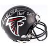 Image 1 : Morten Andersen Signed Falcons Mini Helmet Inscribed "HOF 2017" (JSA COA)
