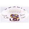 Image 1 : Derrius Guice Signed LSU Tigers Logo Football Inscribed "Geaux Tigers" (JSA COA)