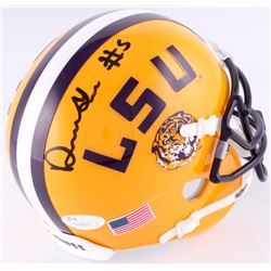 Derrius Guice Signed LSU Tigers Mini-Helmet (JSA COA)