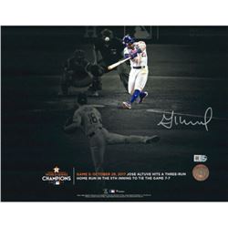 Jose Altuve Signed Astros 11x14 Photo (Fanatics Hologram)