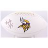Image 1 : Randall Cunningham Signed Vikings Logo Football (JSA COA)