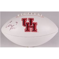 Case Keenum Signed Houston Cougars Logo Football (JSA COA)