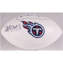 Marcus Mariota Signed Titans Logo Football (JSA COA)