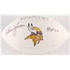 Image 1 : Warren Moon Signed Vikings Logo Football Inscribed "HOF 06" (JSA COA)