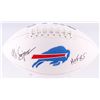 Image 1 : O. J. Simpson Signed Bills Logo Football Inscribed "H.O.F. 85'" (JSA COA)