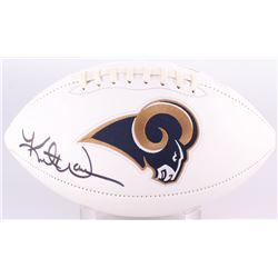 Kurt Warner Signed Rams Logo Football (Radtke COA  Warner Hologram)