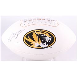 Justin Smith Signed Missouri Tigers Logo Football (Radtke Hologram)