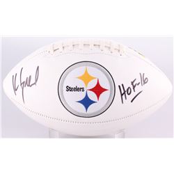 Kevin Greene Signed Steelers Logo Football Inscribed "HOF 16" (Radtke COA)
