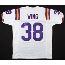 Brad Wing Signed Jersey Inscribed "Geaux Tigers!" (JSA COA)