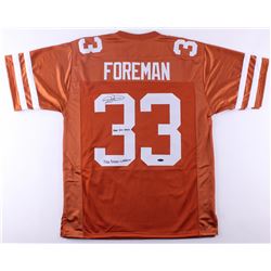 D'Onta Foreman Signed Texas Longhorns Jersey Inscribed "Hook Em Horns"  "2016 Doak Walker" (Tri-Star