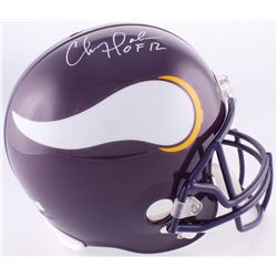 Chris Doleman Signed Vikings Full-Size Helmet Inscribed "HOF 12" (Radtke COA)