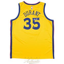 Kevin Durant Signed Golden State Warriors Nike City Edition Jersey (Panini COA)