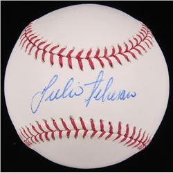 Julio Teheran Signed OML Baseball (MLB Hologram)