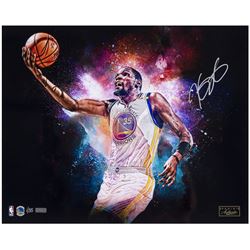 Kevin Durant Signed Warriors "Cosmic" LE 16x20 Photo (Panini COA)