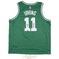 Kyrie Irving Signed LE Celtics Jersey Inscribed "Celtic Pride" (Panini COA)