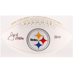 Joe Greene Signed Steelers Logo Football Inscribed "HOF 87" (Radtke COA)