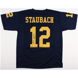 Roger Staubach Signed Jersey Inscribed "Heisman '63" (JSA COA)