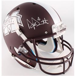 Dak Prescott Signed Mississippi State Bulldogs Full-Size Custom Matte Brown Helmet (Radtke COA)