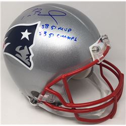 Tom Brady Signed Patriots Full-Size Authentic On-Field Limited Edition Helmet Inscribed "SB 51 MVP" 