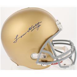 Lou Holtz Signed Notre Dame Fighting Irish Full-Size Helmet (Steiner COA)
