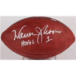 Warren Moon Signed "The Duke" Football Inscribed "HOF 06" (Radtke COA)