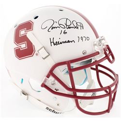 Jim Plunkett Signed Stanford Cardinal Authentic Full-Size Helmet Inscribed "Heisman 1970" (Radtke CO