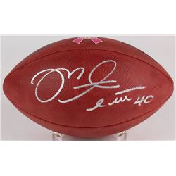 Mike Alstott Signed Breast Cancer Awareness "The Duke" Official NFL Game Ball (Radtke COA)