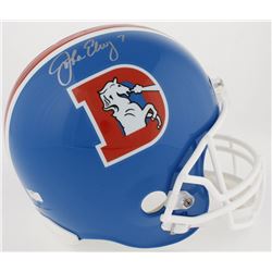 John Elway Signed Broncos Throwback Full-Size Helmet (Radtke COA  Elway Hologram)