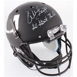 Warren Sapp Signed Miami Hurricanes Full-Size Matte Black Helmet Inscribed "All About The U" (JSA CO
