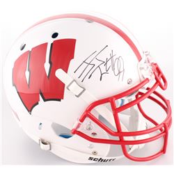 J.J. Watt Signed Wisconsin Badgers Full-Size On-Field Helmet (JSA COA  Watt Hologram)