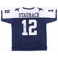 Roger Staubach Signed Jersey Inscribed "HOF '85" (JSA COA)