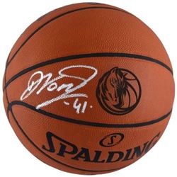 Dirk Nowitzki Signed Mavericks Engraved Basketball (Fanatics Hologram)
