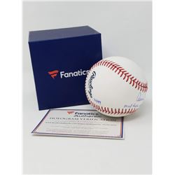 Aaron Judge Signed OML Baseball Inscribed "MLB Rookie HR Record 52" (Fanatics Hologram)