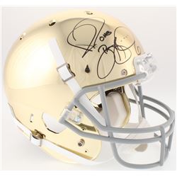 Jerome Bettis Signed Notre Dame Fighting Irish Chrome Full-Size Helmet (JSA COA)
