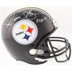 Jerome Bettis Signed Steelers Full-Size Helmet Inscribed "HOF 15" (JSA COA)