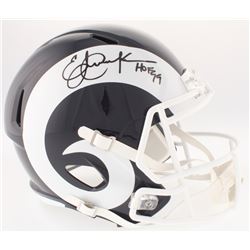 Eric Dickerson Signed Rams Full-Size Helmet Inscribed "HOF 99" (Radtke COA)