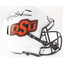 Barry Sanders Signed OSU Full-Size Speed Helmet (Schwartz Hologram)