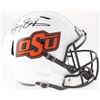 Image 1 : Barry Sanders Signed OSU Full-Size Speed Helmet (Schwartz Hologram)