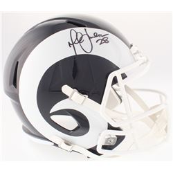 Marshall Faulk Signed Rams Full-Size Speed Helmet (JSA COA)