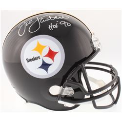 Jack Lambert Signed Steelers Full-Size Helmet Inscribed "HOF '90" (JSA COA)