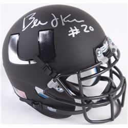 Bernie Kosar Signed Miami Hurricanes Custom Matte Black Mini-Helmet (Radtke COA)