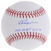 Image 1 : Andrew Benintendi Signed Baseball Inscribed "MLB Debut 8-2-16" (Fanatics Hologram  MLB Hologram)