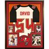 Image 1 : Lavonte David Signed 34x42 Custom Framed Jersey (JSA COA)